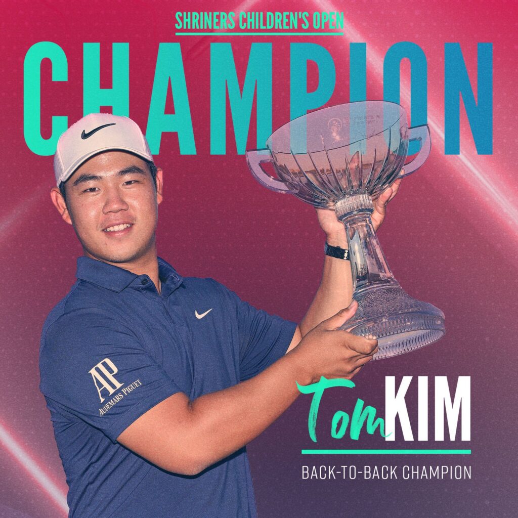 Tom Kim internal expectations to defend his title at Shriner